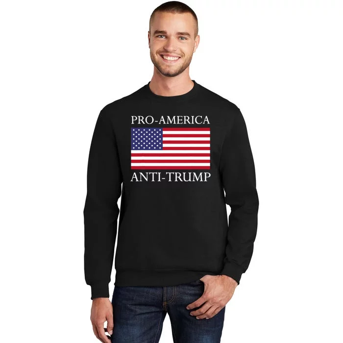 Proamerica Antitrump American Usa Flag Resist Sweatshirt