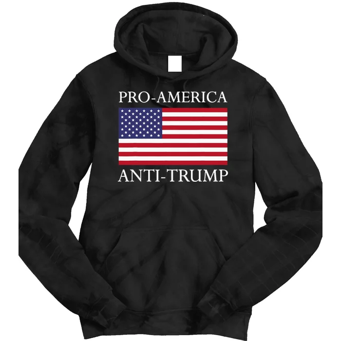 Proamerica Antitrump American Usa Flag Resist Tie Dye Hoodie