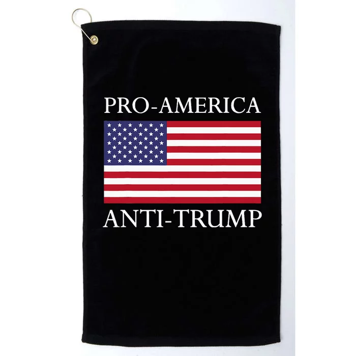 Proamerica Antitrump American Usa Flag Resist Platinum Collection Golf Towel