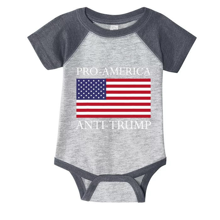 Proamerica Antitrump American Usa Flag Resist Infant Baby Jersey Bodysuit