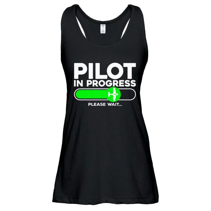 Pilot Art Airline Future Pilot Aviation Airplane Ladies Essential Flowy Tank