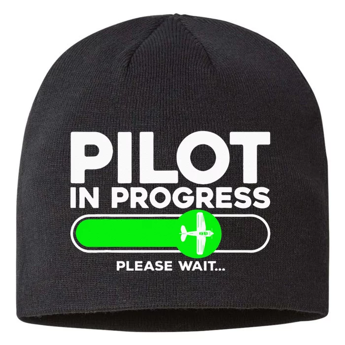 Pilot Art Airline Future Pilot Aviation Airplane 8 1/2in Sustainable Knit Beanie