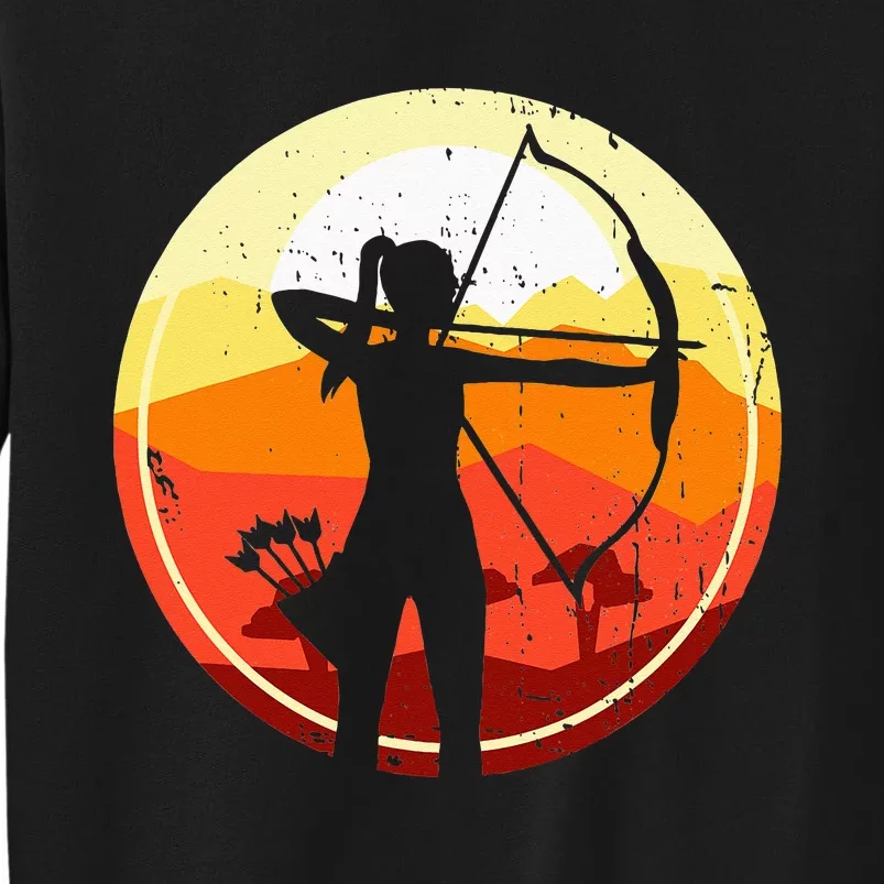 Proud Archery Archer Sports Girl Woman Gift Tall Sweatshirt