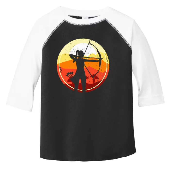 Proud Archery Archer Sports Girl Woman Gift Toddler Fine Jersey T-Shirt