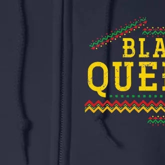 Proud African American Black Women Gift Black History Month Full Zip Hoodie