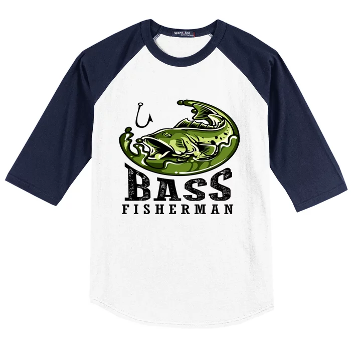 Patriotic Anglers American Bass Pro Whisperer Fisher Gift Baseball Sleeve Shirt