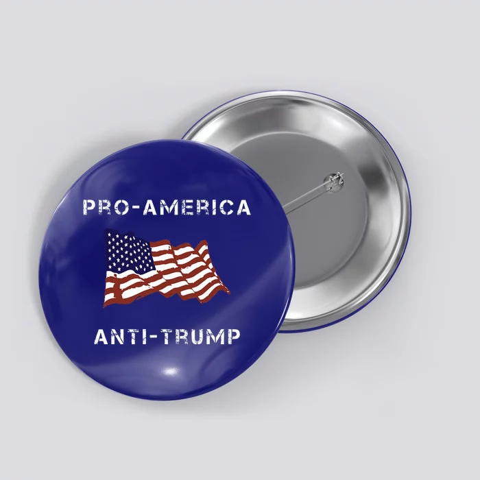 Proamerica Antitrump American Usa Flag Button