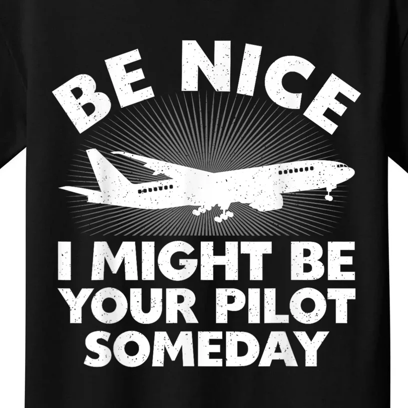 Pilot Aviation Airplane Pilot Kids T-Shirt