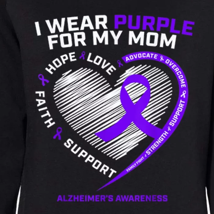 Purple Alzheimers Awareness Products Mom Gifts Womens California Wash Sweatshirt