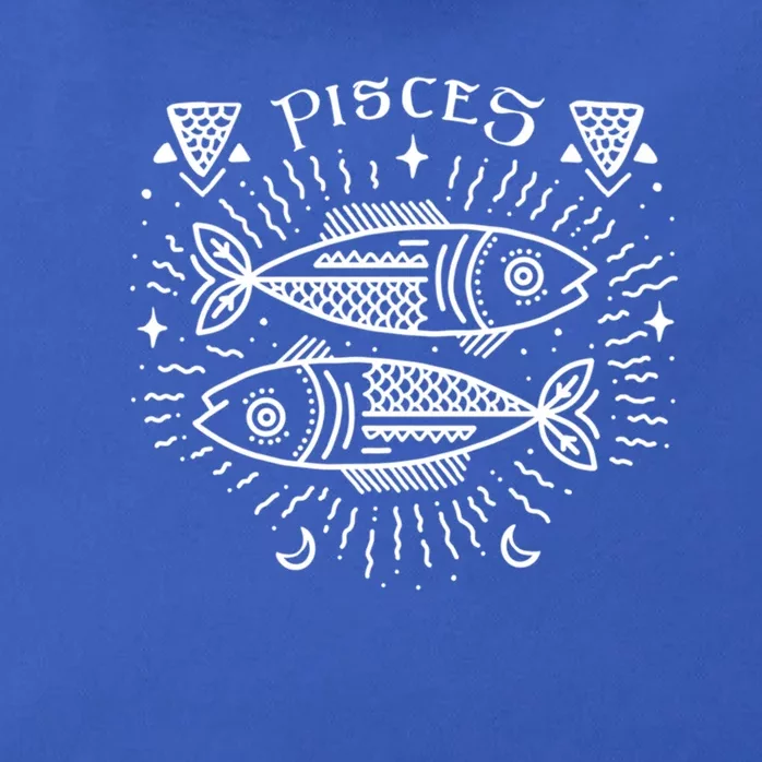 Pisces Astrology And Zodiac Sign Drawn Artwork / Pisces Tarot Gift Zip Tote Bag