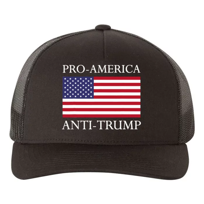 Proamerica Antitrump American Usa Flag Resist Yupoong Adult 5-Panel Trucker Hat