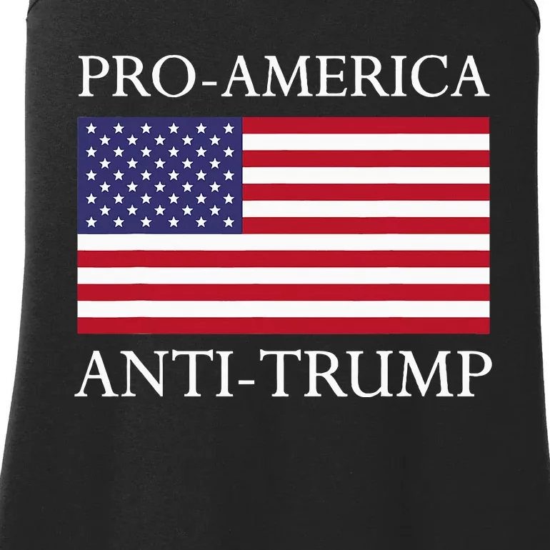 Proamerica Antitrump American Usa Flag Resist Ladies Essential Tank