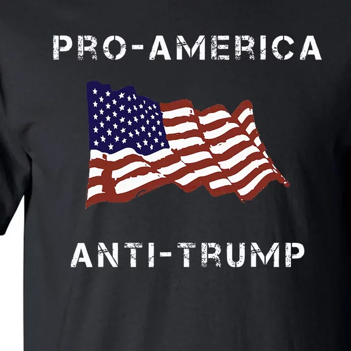 Proamerica Antitrump American Usa Flag Tall T-Shirt