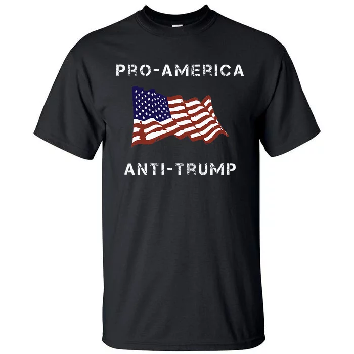 Proamerica Antitrump American Usa Flag Tall T-Shirt