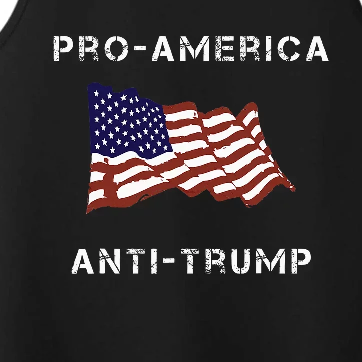 Proamerica Antitrump American Usa Flag Performance Tank