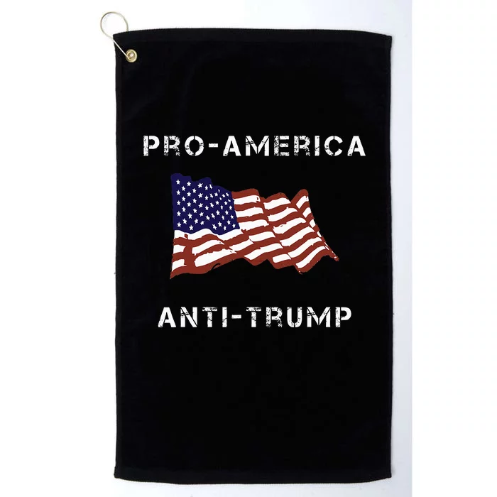 Proamerica Antitrump American Usa Flag Platinum Collection Golf Towel