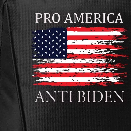 Pro America Anti Biden Flag Impeach Joe Biden Anti Biden City Backpack