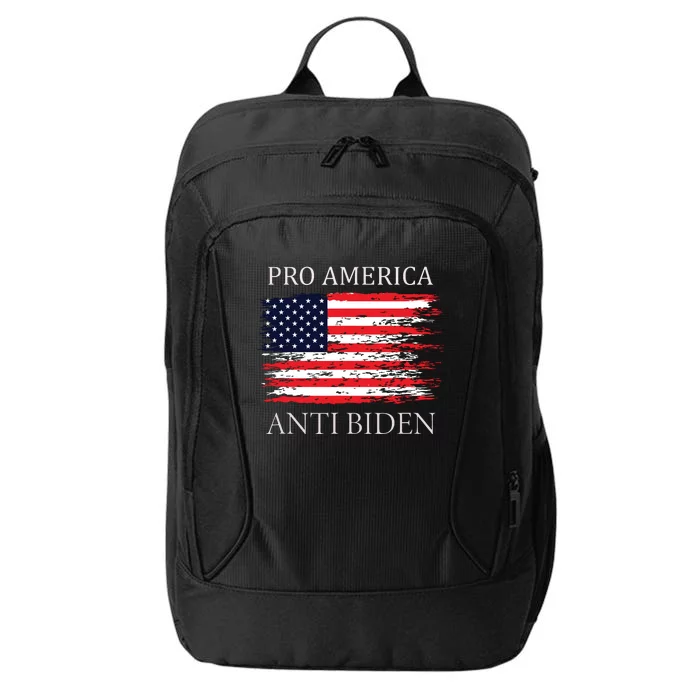 Pro America Anti Biden Flag Impeach Joe Biden Anti Biden City Backpack