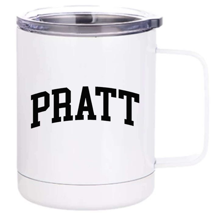 Pratt Athletic Arch College University Alumni Front & Back 12oz Stainless Steel Tumbler Cup