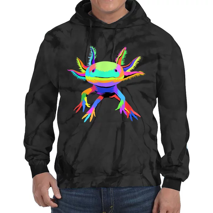 Pop Art Axolotl Tie Dye Hoodie