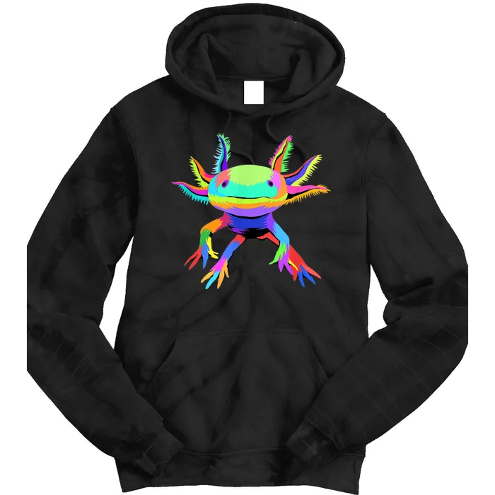 Pop Art Axolotl Tie Dye Hoodie