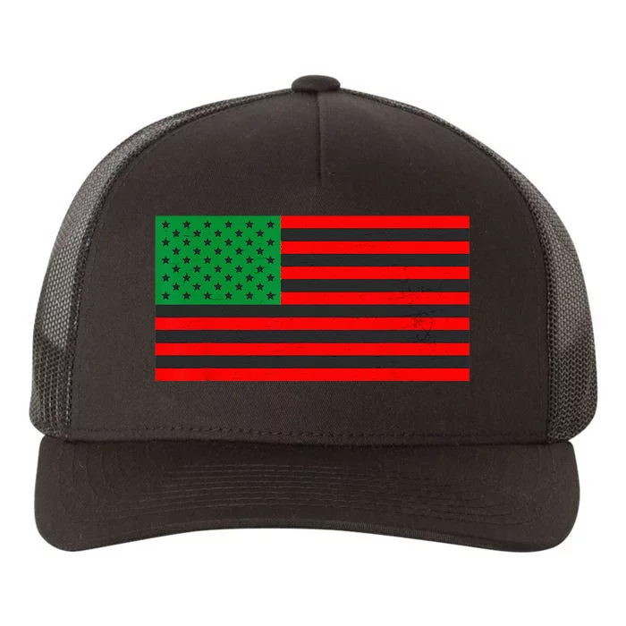 Pan African American Flag Yupoong Adult 5-Panel Trucker Hat