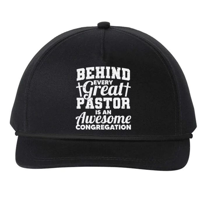 Pastor Appreciation Art Preacher Clergy Christian Snapback Five-Panel Rope Hat