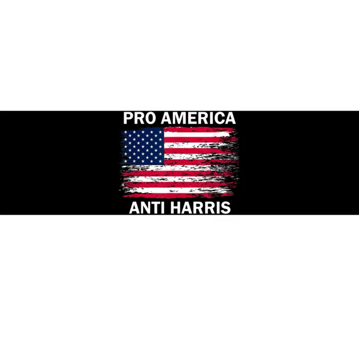 Pro America Anti Kamala Flag Kamala Harris Anti Harris Bumper Sticker