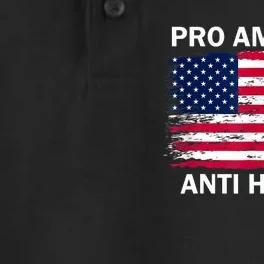 Pro America Anti Kamala Flag Kamala Harris Anti Harris Dry Zone Grid Performance Polo