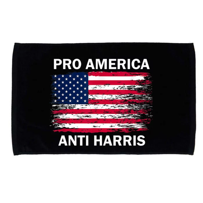 Pro America Anti Kamala Flag Kamala Harris Anti Harris Microfiber Hand Towel