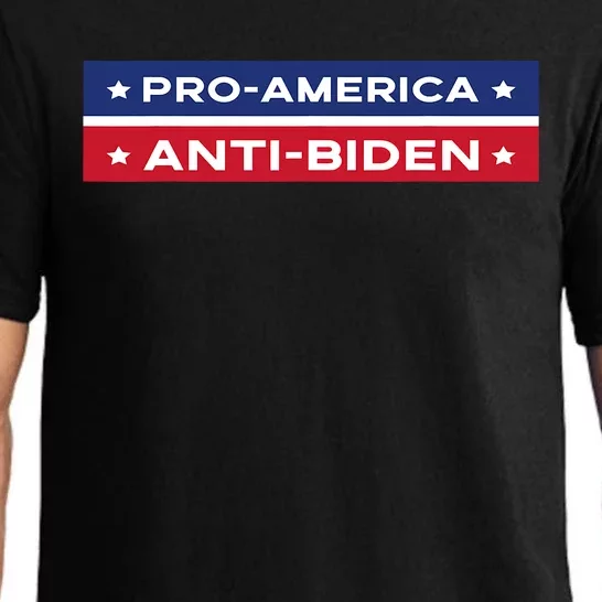 Pro America Anti Biden Flag Usa Impeach Joe Biden Anti Biden Pajama Set