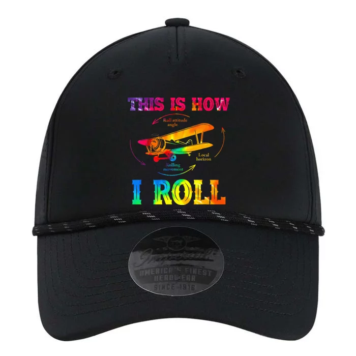 Pilot Airplane Aviation Pilot How I Roll Airplane Tie Dye Performance The Dyno Cap