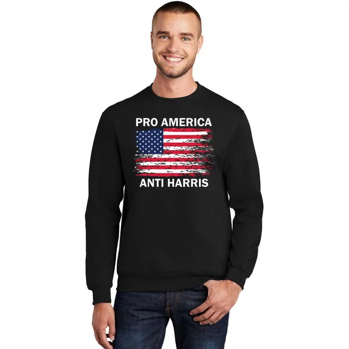 Pro America Anti Kamala Flag Kamala Harris Anti Harris Sweatshirt