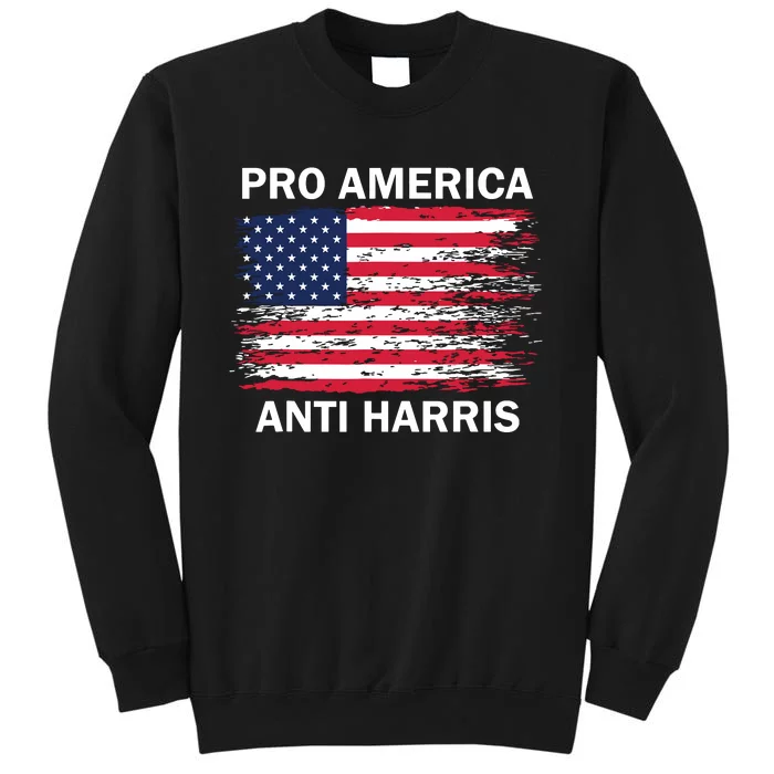 Pro America Anti Kamala Flag Kamala Harris Anti Harris Sweatshirt