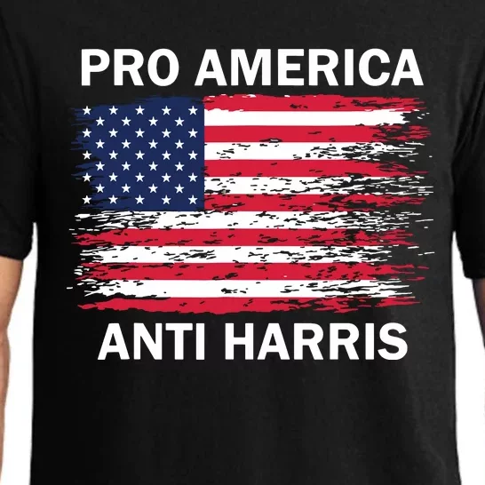 Pro America Anti Kamala Flag Kamala Harris Anti Harris Pajama Set