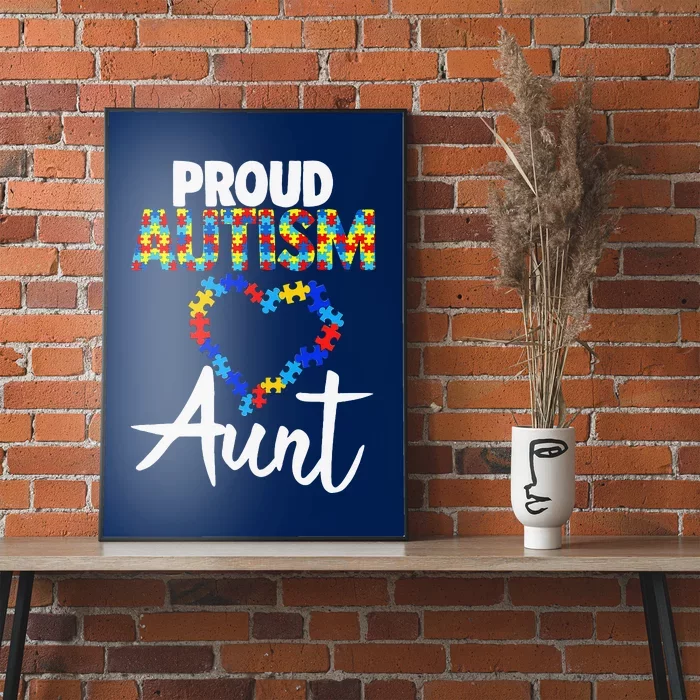 Proud Autism Aunt Autism Awareness Gift Poster