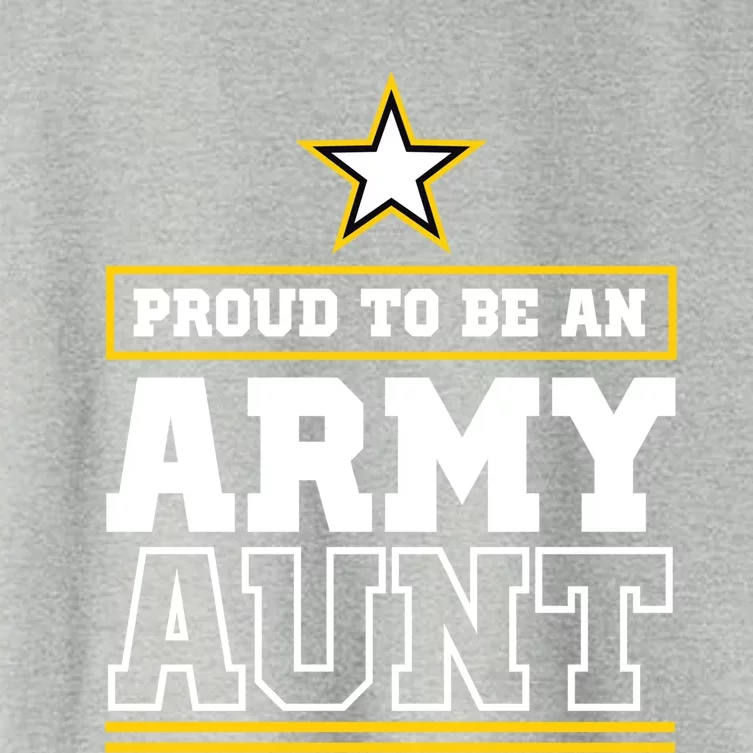 Proud Army Aunt Cool Gift Proud To Be An Army Aunt Women's Crop Top Tee