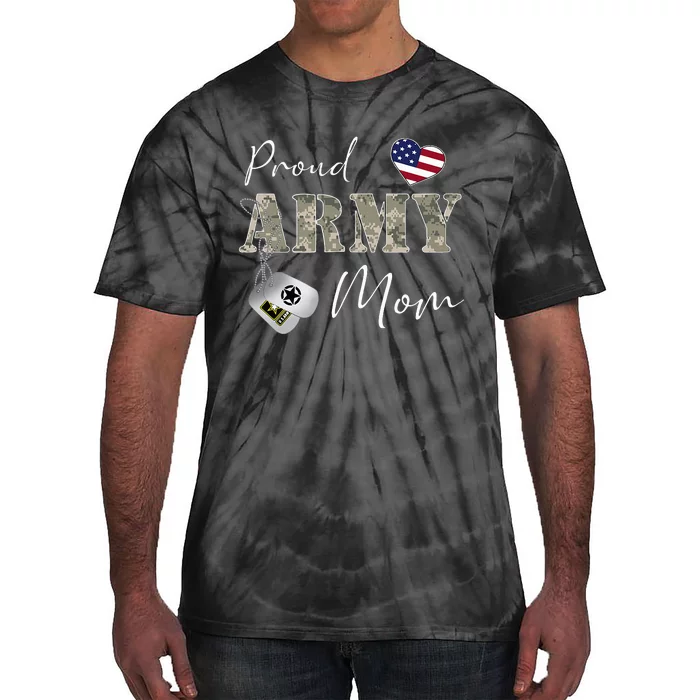 Proud American Army Mom Tie-Dye T-Shirt