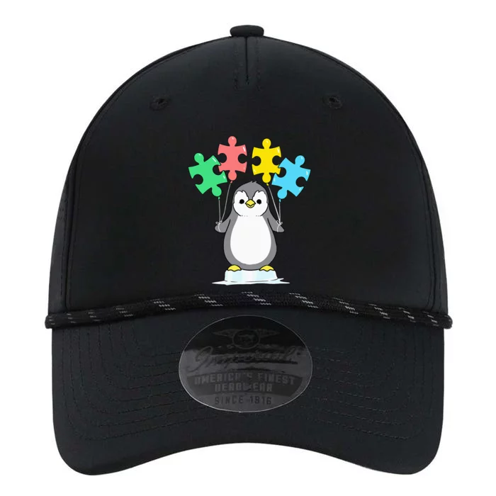 Penguin Autism Awareness funny support month Performance The Dyno Cap