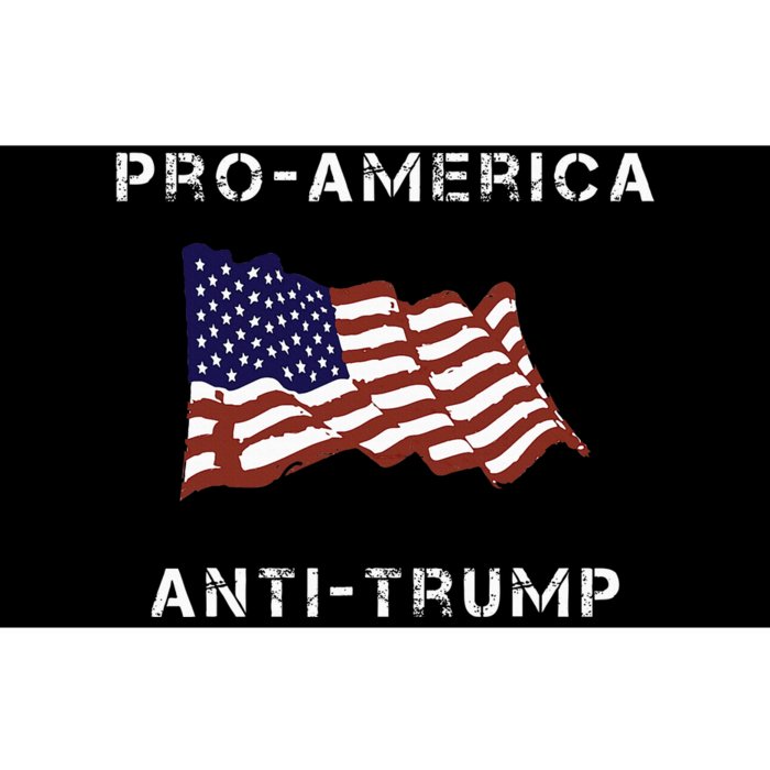 Proamerica Antitrump American Usa Flag Bumper Sticker