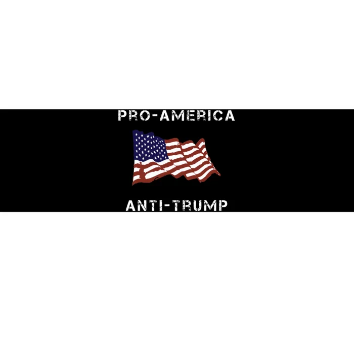 Proamerica Antitrump American Usa Flag Bumper Sticker