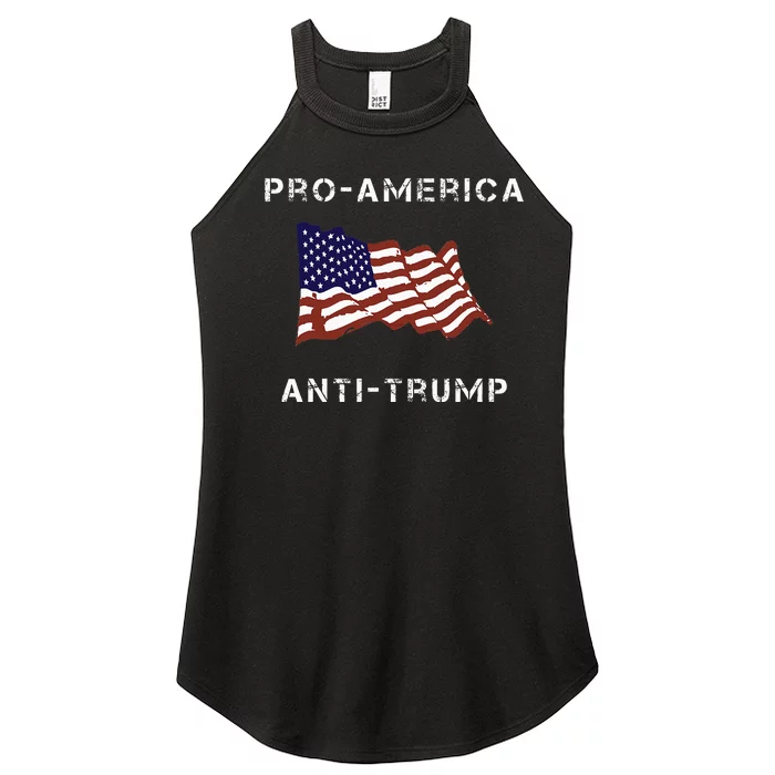 Proamerica Antitrump American Usa Flag Women’s Perfect Tri Rocker Tank