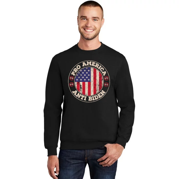 Pro America Anti Biden Flag Usa Impeach Joe Biden Anti Biden Sweatshirt