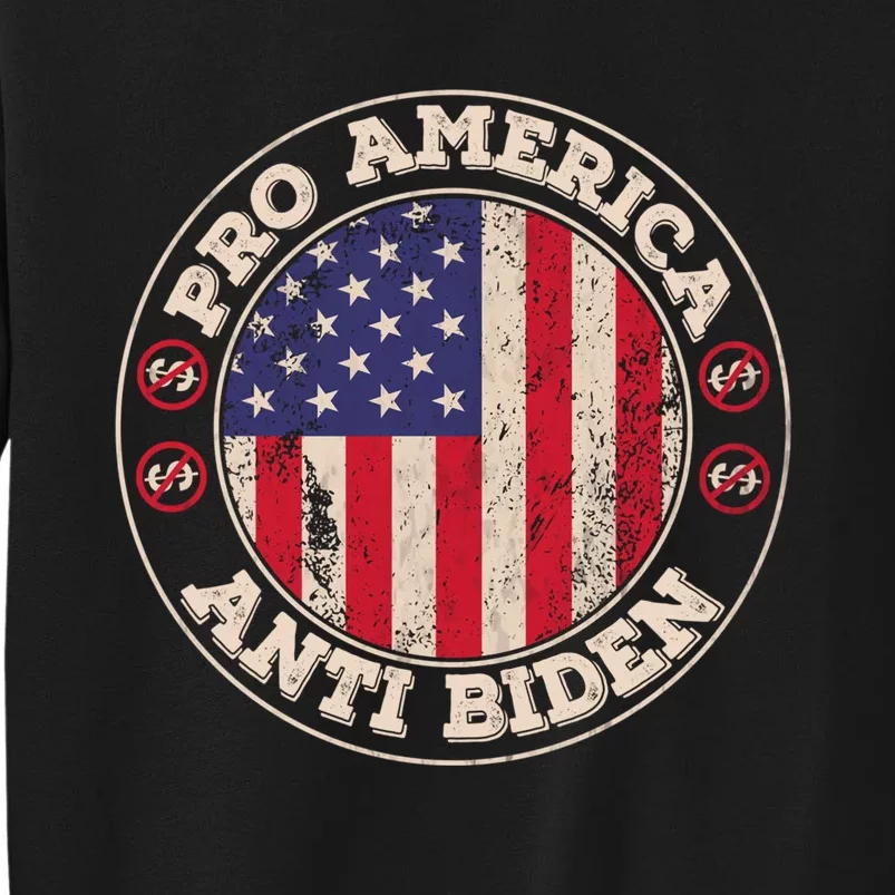 Pro America Anti Biden Flag Usa Impeach Joe Biden Anti Biden Sweatshirt