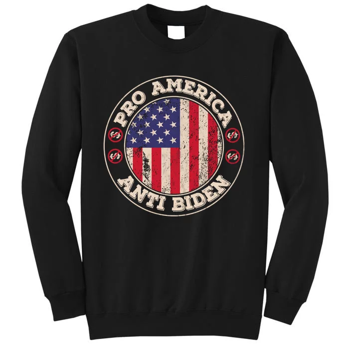 Pro America Anti Biden Flag Usa Impeach Joe Biden Anti Biden Sweatshirt