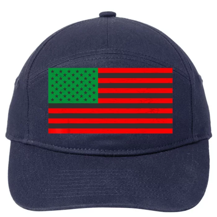 Pan African American Flag 7-Panel Snapback Hat