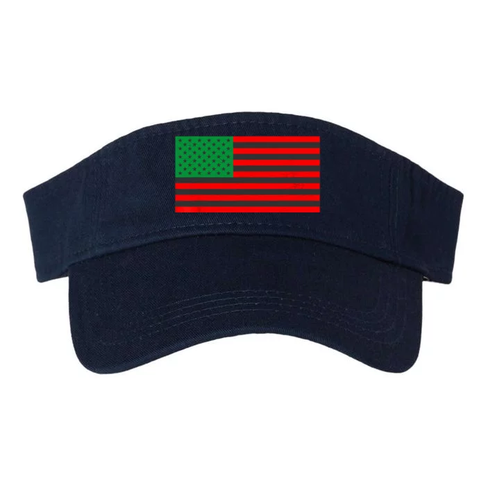 Pan African American Flag Valucap Bio-Washed Visor