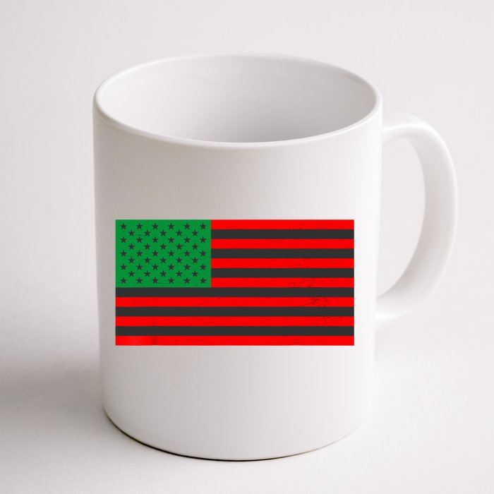 Pan African American Flag Front & Back Coffee Mug