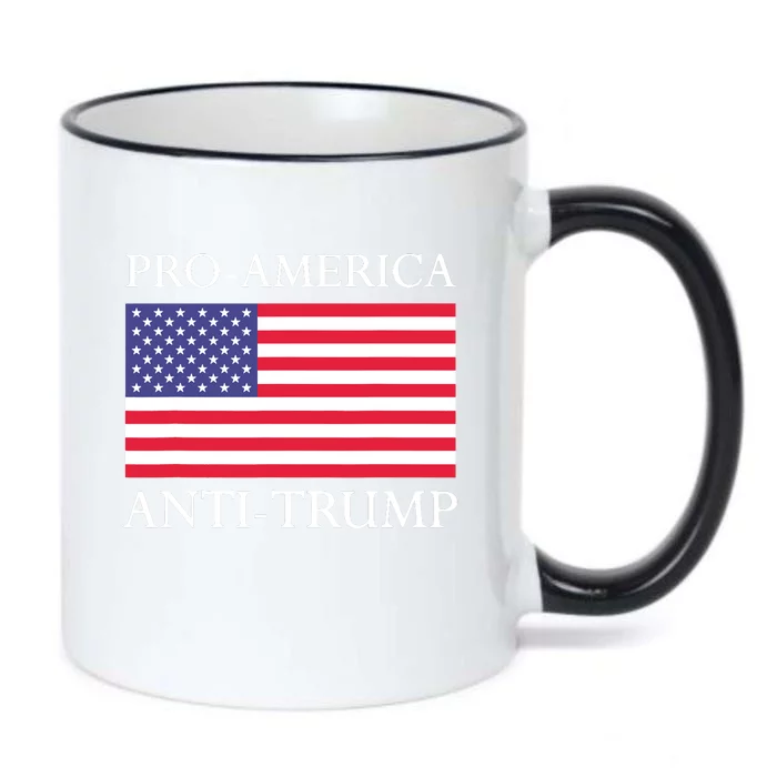 Pro America Antitrump S American Usa Flag Black Color Changing Mug