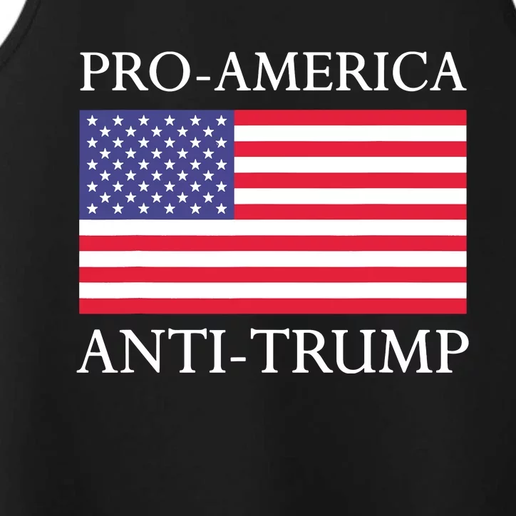 Pro America Antitrump S American Usa Flag Performance Tank